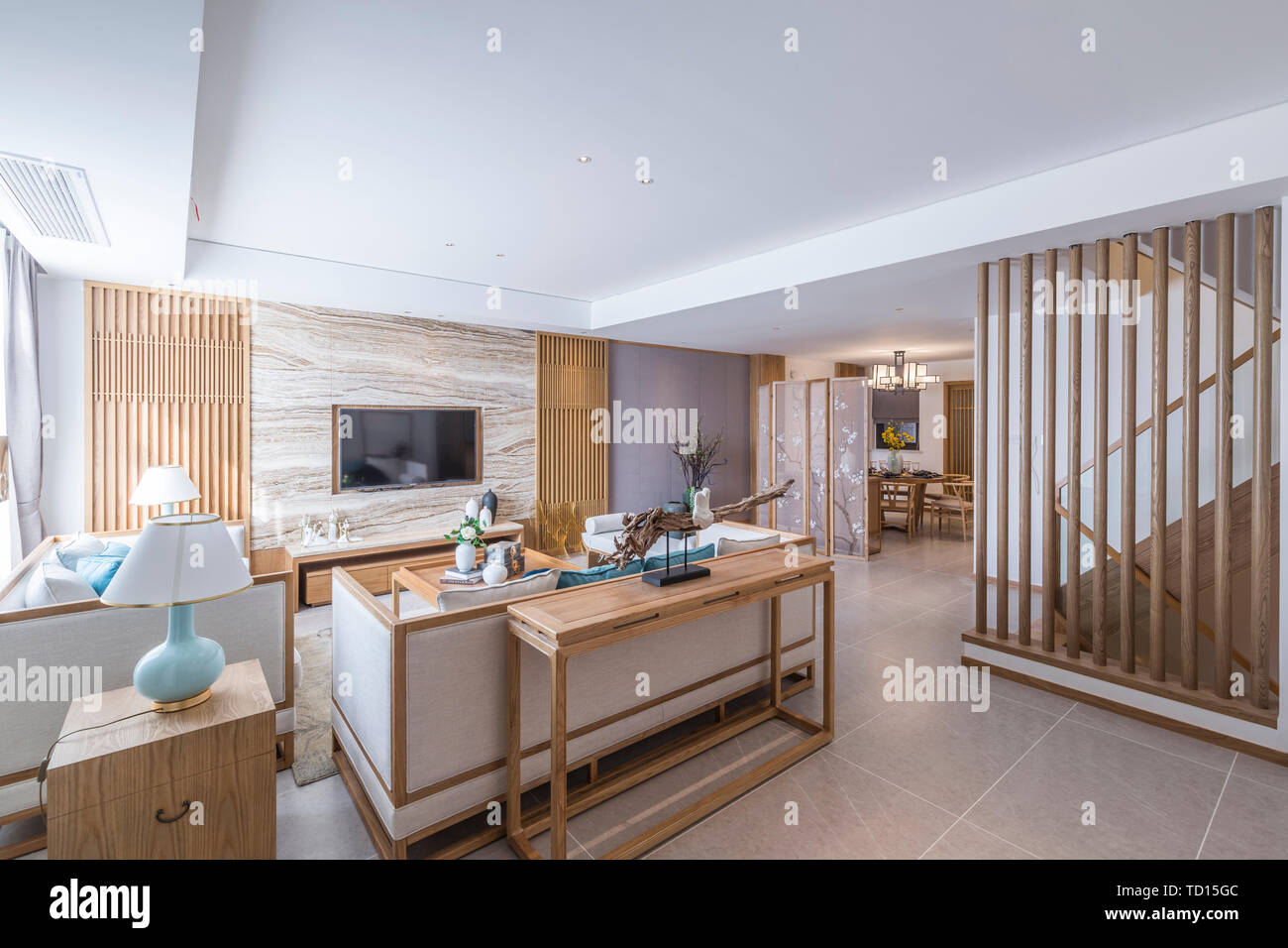 Design der Innenarchitektur Raum des Modells Zimmer im modernen Wohnzimmer Stockfoto