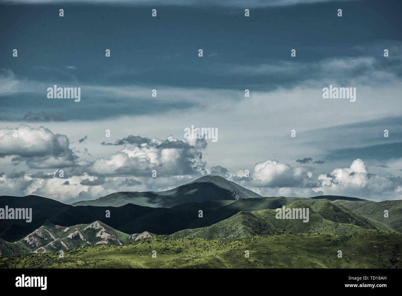 Die Landschaft von Lang Mu Tempel Stockfoto