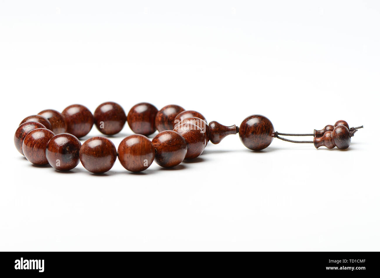 Palisander willow Hainan Huanghua birne Buddha Raupe handstring Stockfoto