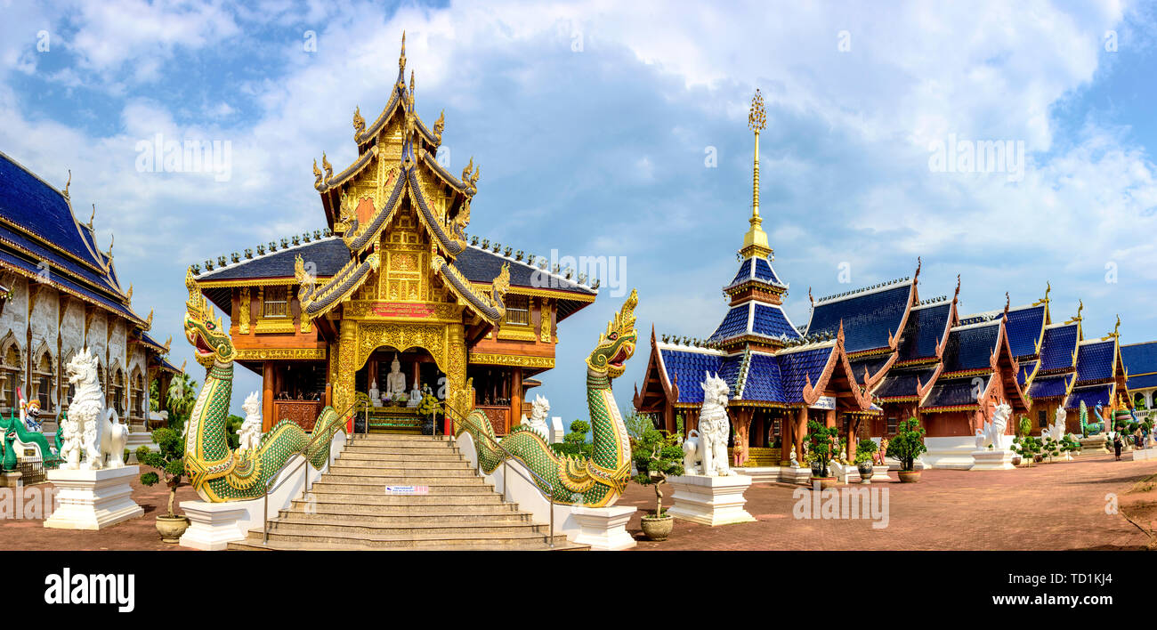 Blau Tempel in Chiang Mai, Thailand Stockfoto