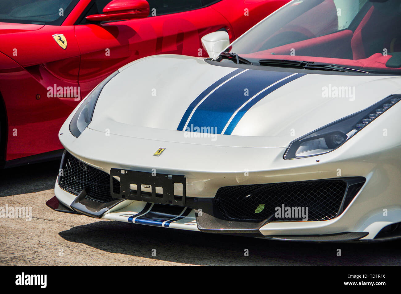 Ferrari 488 Pista bei den Racing Days Stockfoto