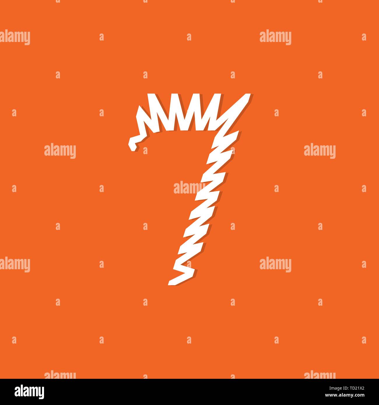 Logo Anzahl Vektor. Abstrakte logo Anzahl Stock Vektor