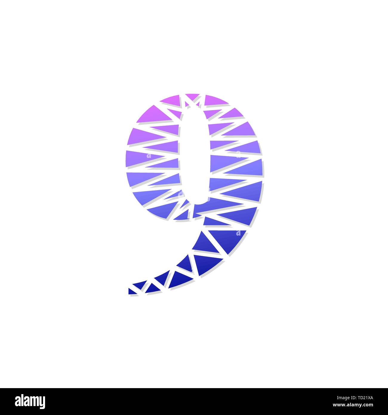 Logo Anzahl Vektor. Abstrakte logo Anzahl Stock Vektor