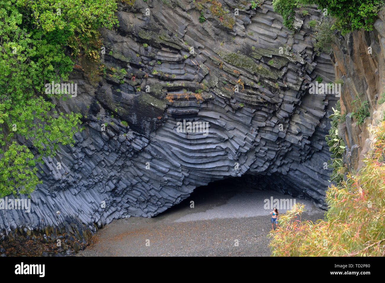 Alcantara Schlucht, Sizilien, Italien Stockfoto