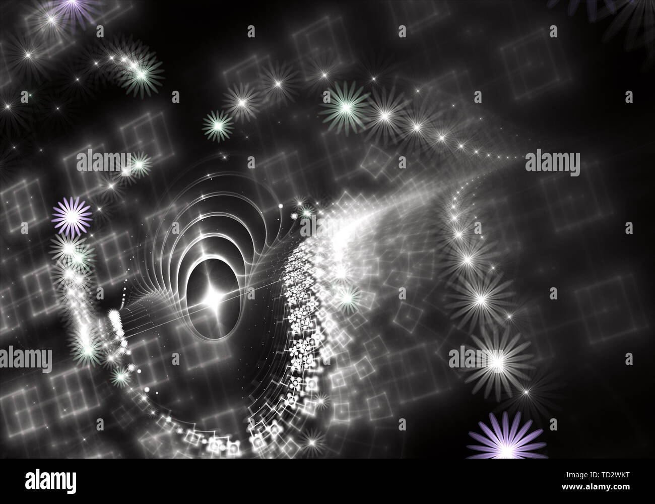 abstrakte Fraktal Hintergrund eine computergenerierte Illustration, Textur Stockfoto