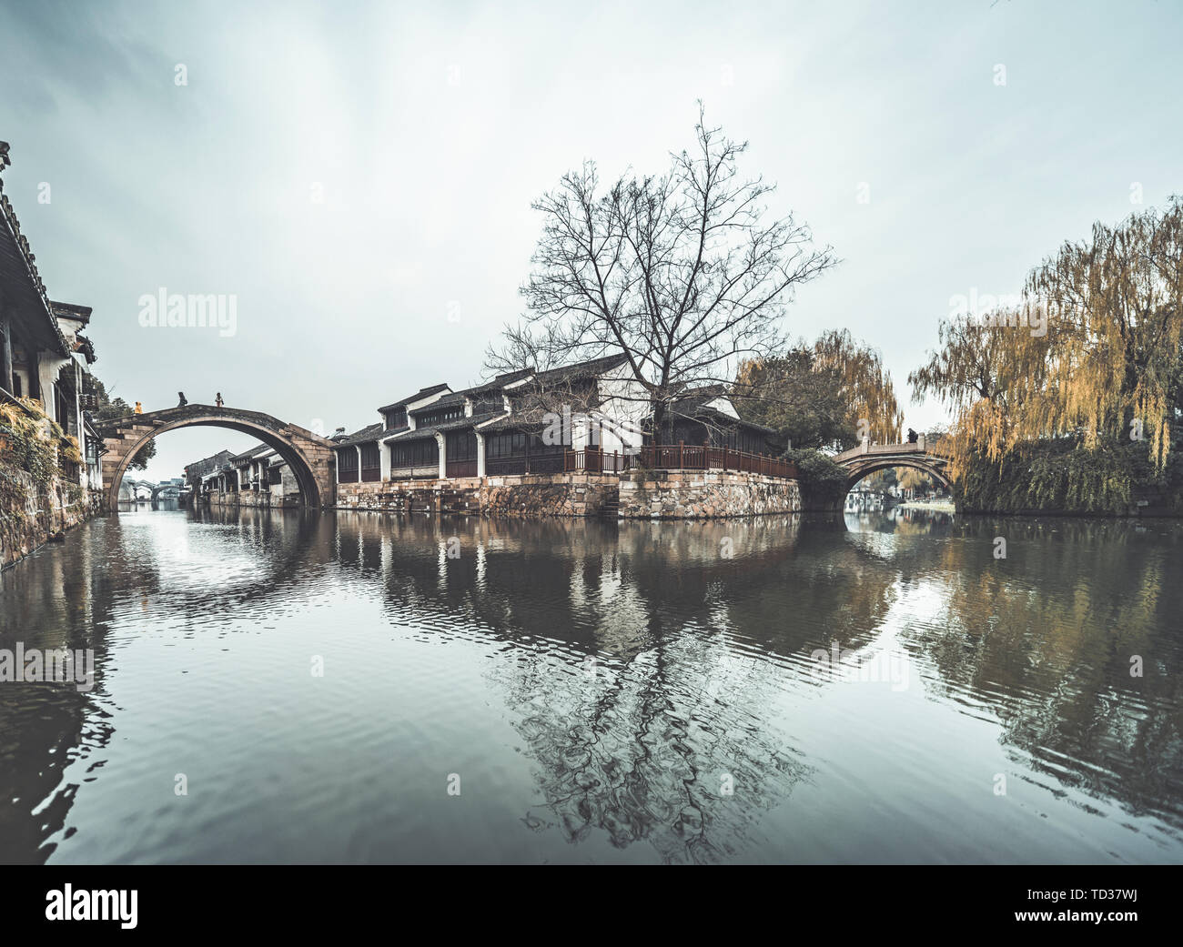 Antike Stadt Nanxun Stockfoto