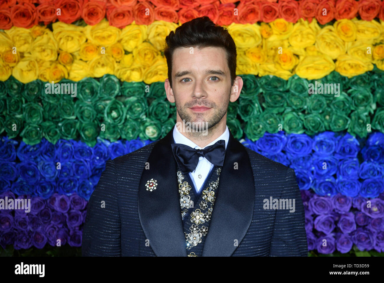 73. jährlichen Tony Awards, Ankünfte, Radio City Music Hall, New York, USA - 09 Jun 2019 - Michael Urie Stockfoto