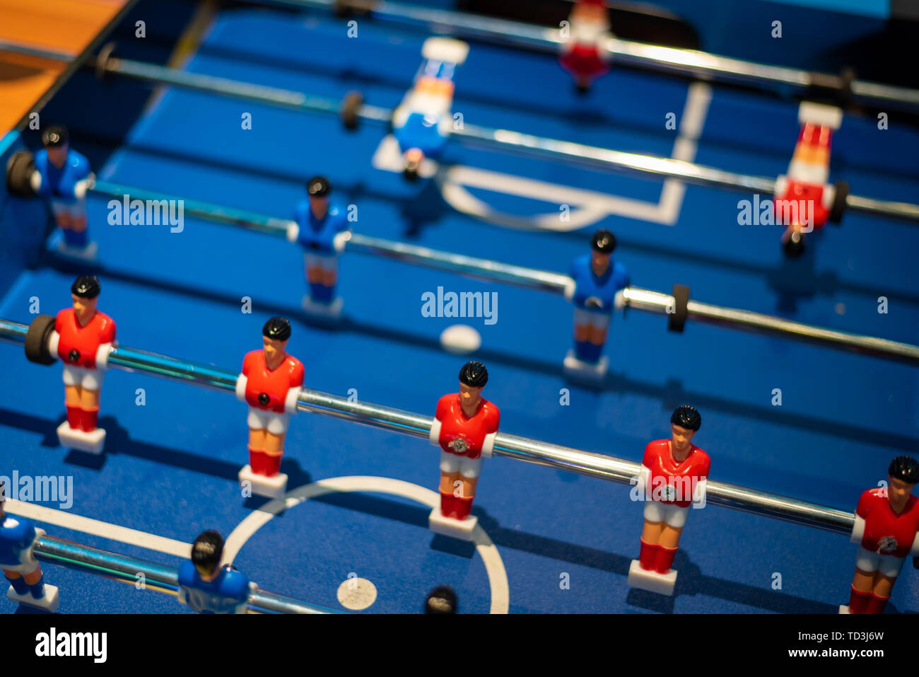 Tischfußball-Spiel Stockfoto