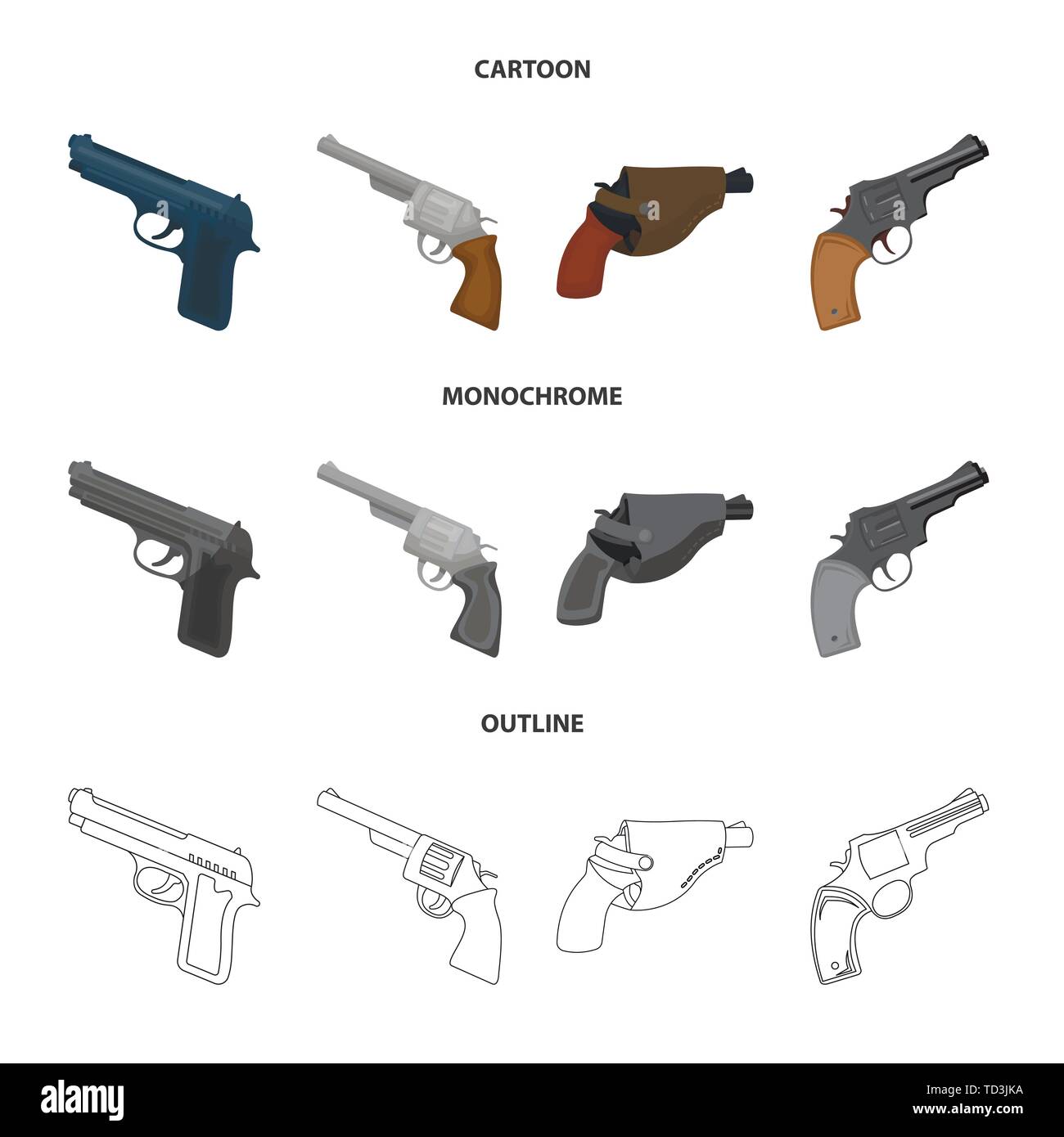 Gun, Skizze, antike, Pulver, Outline, Krieg, Cowboy, Revolver, Pistole ...