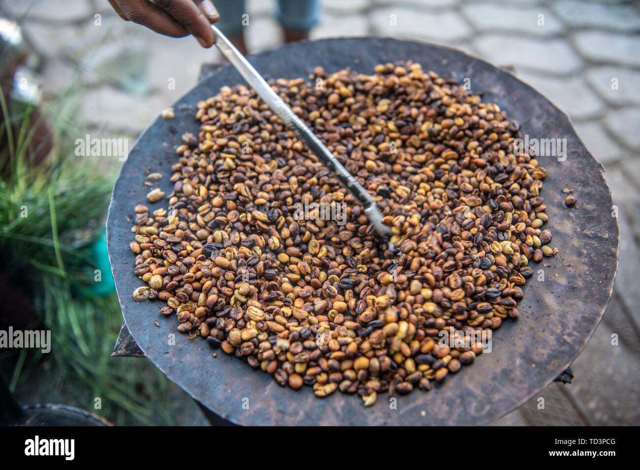 Kaffeebohnen, Addis Abeba, Äthiopien Stockfoto