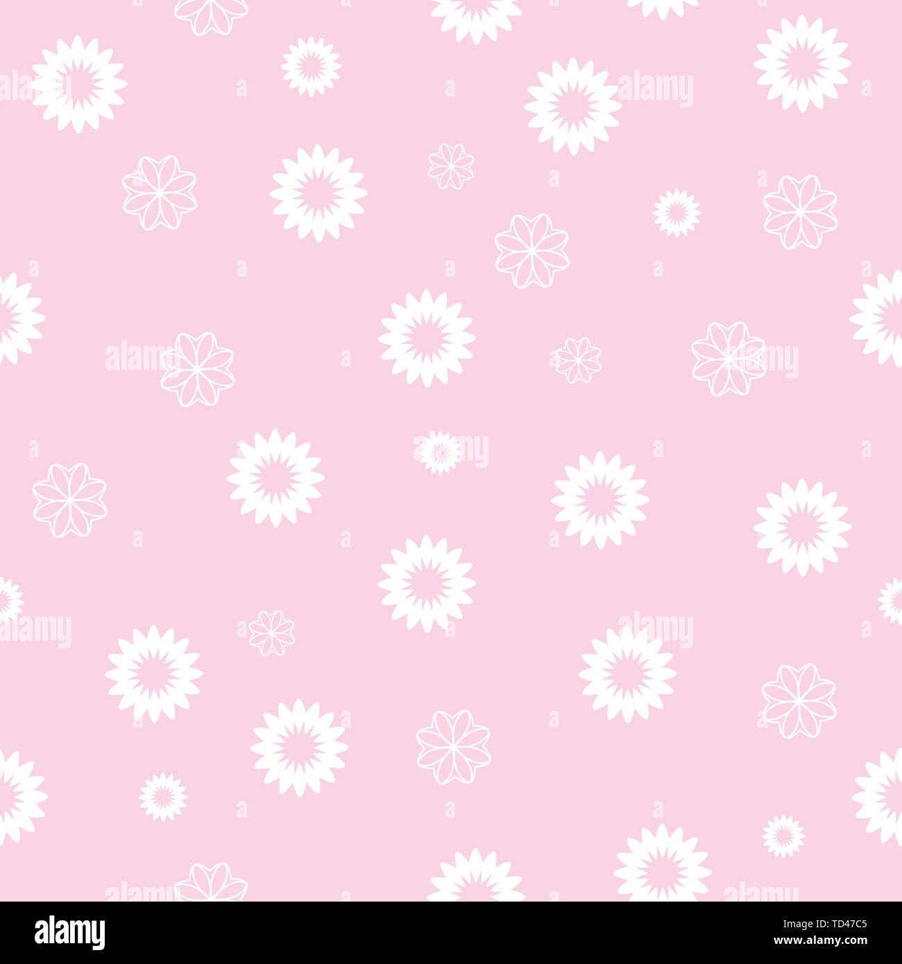 Süße Blüten Vektor nahtlose Muster Stock Vektor