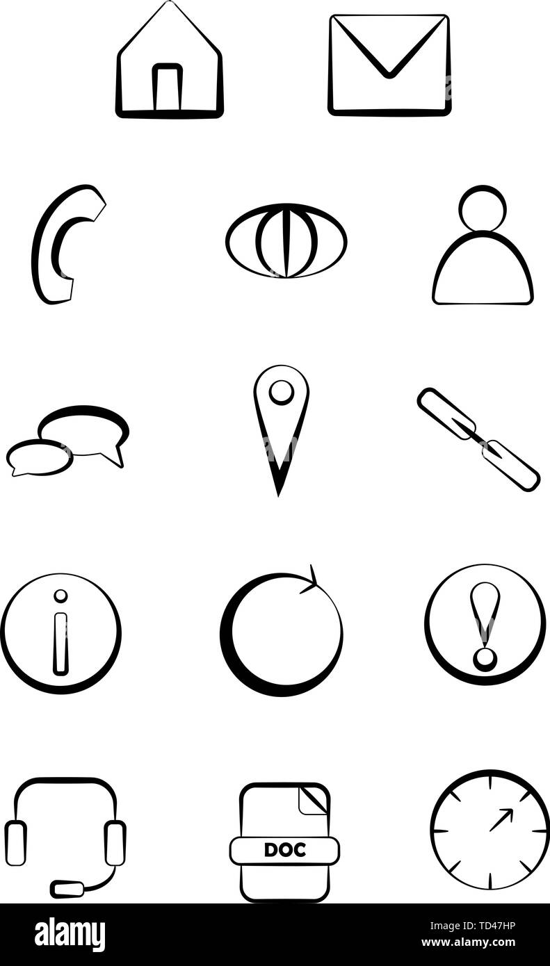 Vektor web und Business Icons Stock Vektor