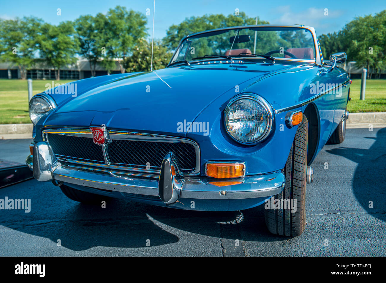 Vintage British MG Sportwagen restauriert und in ein Auto Show Stockfoto