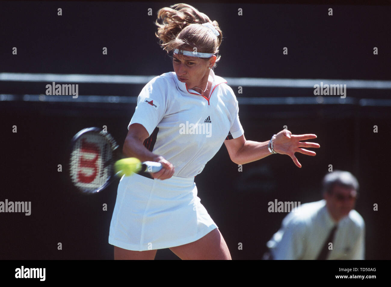 Steffi Graf wird 50 Am 14. Juni 2019, SN 140199011 SP.jpg TENNIS/frauen Steffi Graf, Deutschland, Aktion, Kreuz, die Hälfte Abbildung. Å | Verwendung weltweit Stockfoto