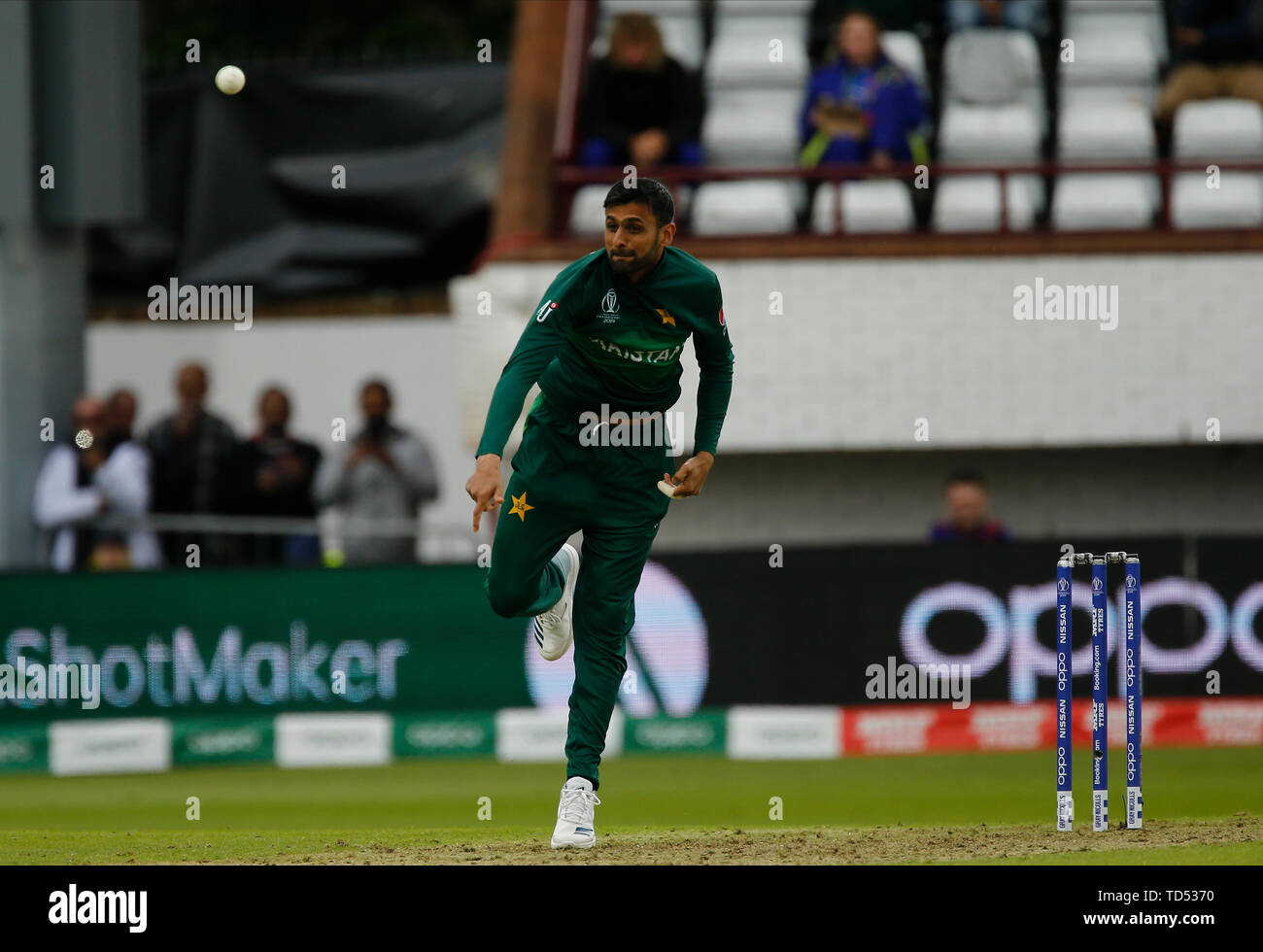 Taunton, Großbritannien. 12 Juni, 2019. World Cup Cricket, Australien gegen Pakistan; Shoaib Malik von Pakistan Credit: Aktion Plus Sport Bilder/Alamy leben Nachrichten Stockfoto