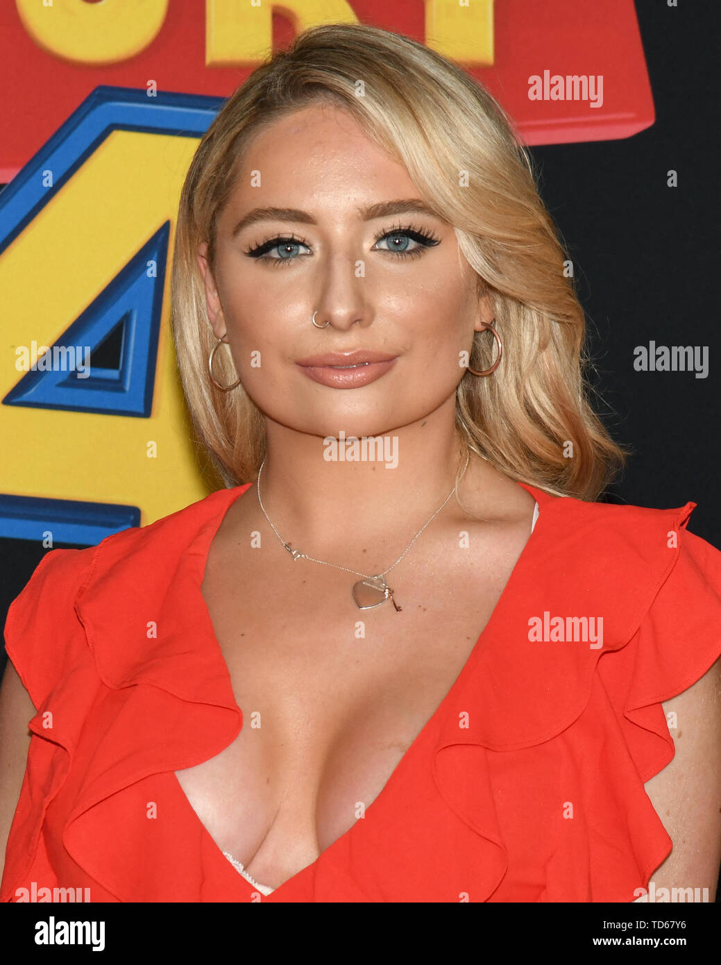 Juni 11, 2019 - Hollywood, Kalifornien, USA - 12, Juni 2019 - Los Angeles, Kalifornien. Safran Barker besucht die Premiere von Disney und Pixars "Toy Story 4" am El Capitan Theatre. (Bild: © Billy Bennight/ZUMA Draht) Stockfoto