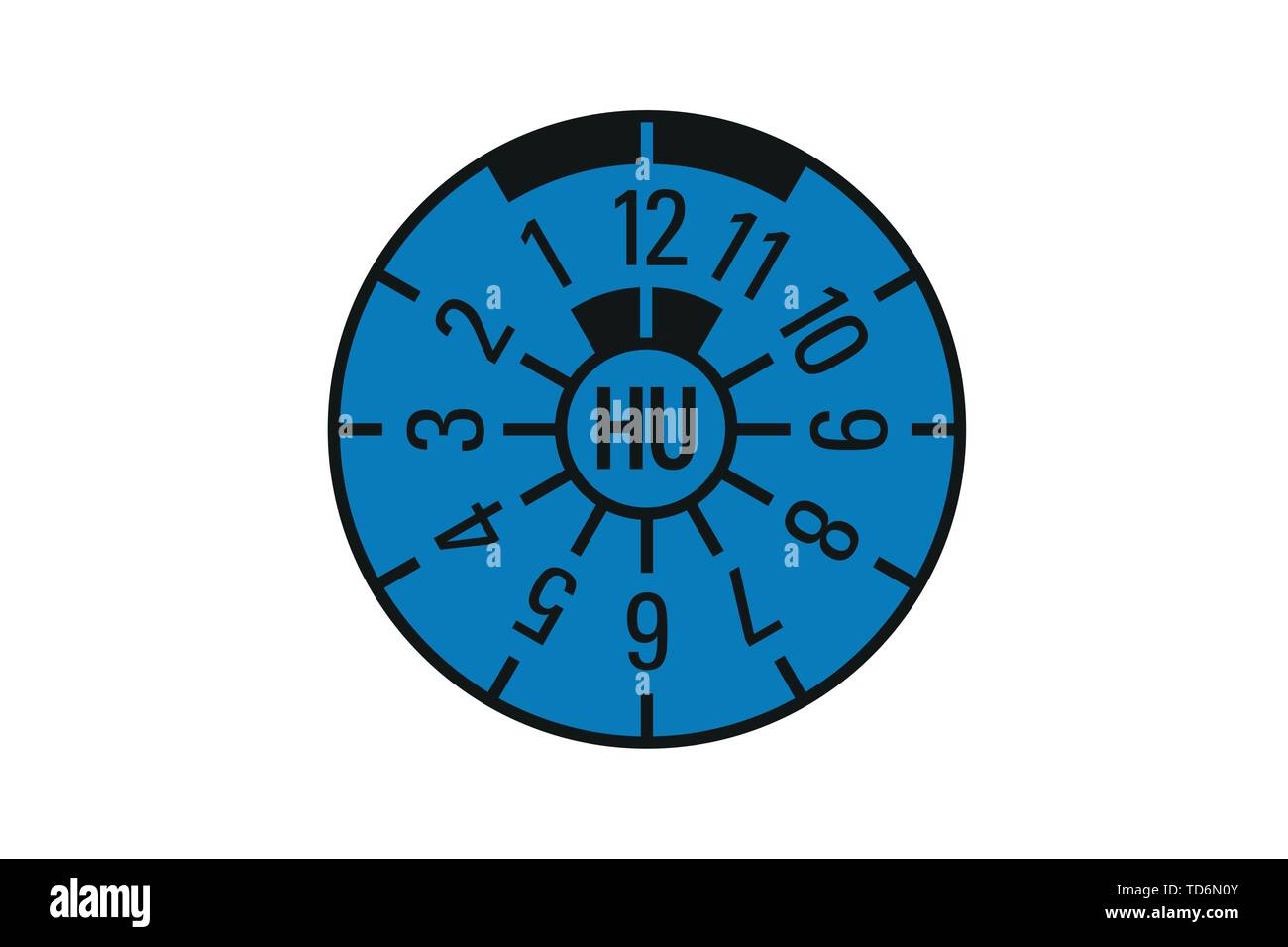 TÜV TÜV-Aufkleber - Vektor - Deutschland Stock Vektor