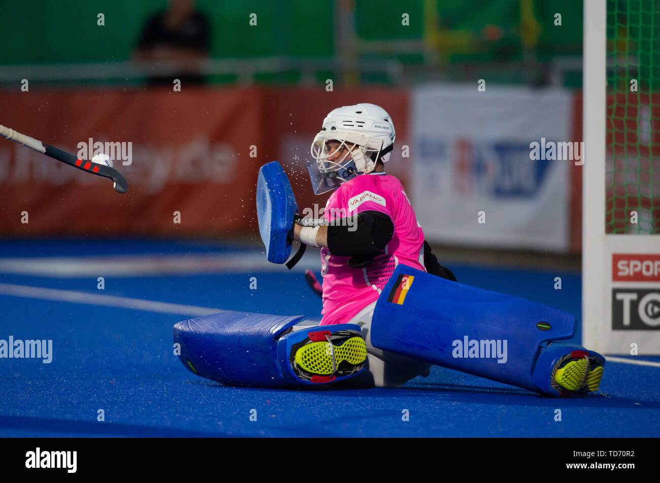 Krefeld, Deutschland, 12.06.2019, Hockey, Fih pro Liga, Männer, Deutschland gegen Belgien: Tobias Walter (Deutschland) in Aktion. Stockfoto