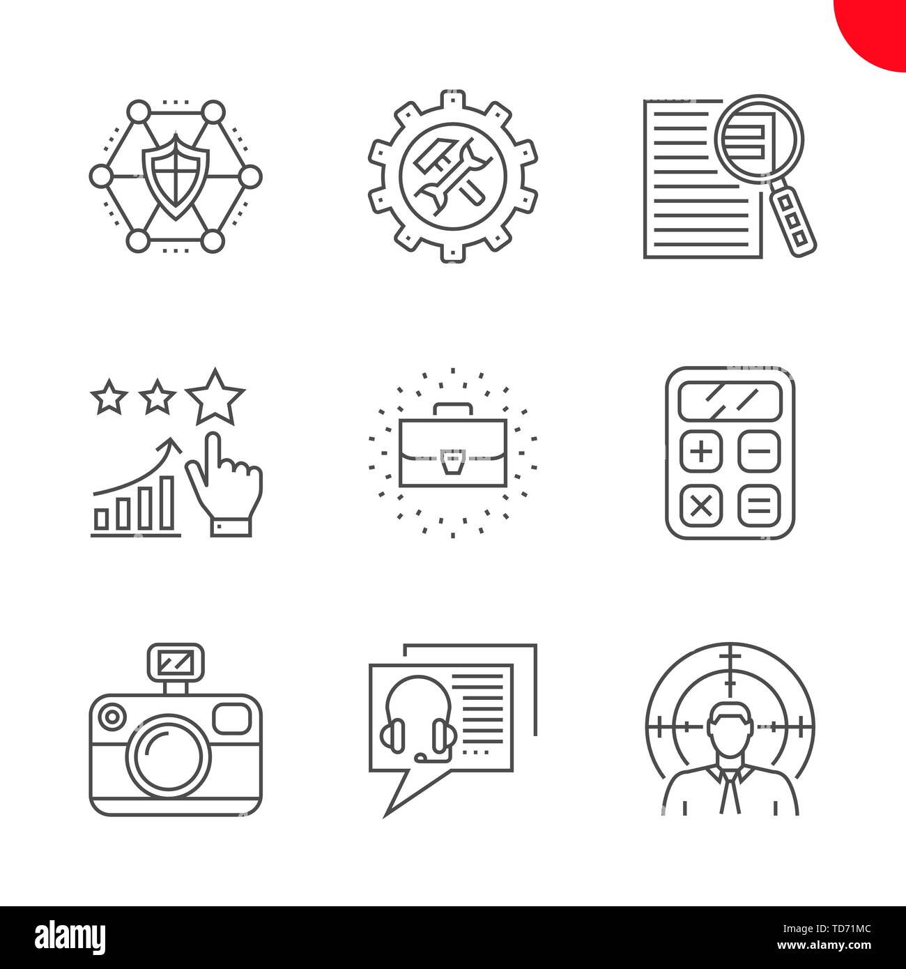 Seo und Web opimization Stock Vektor