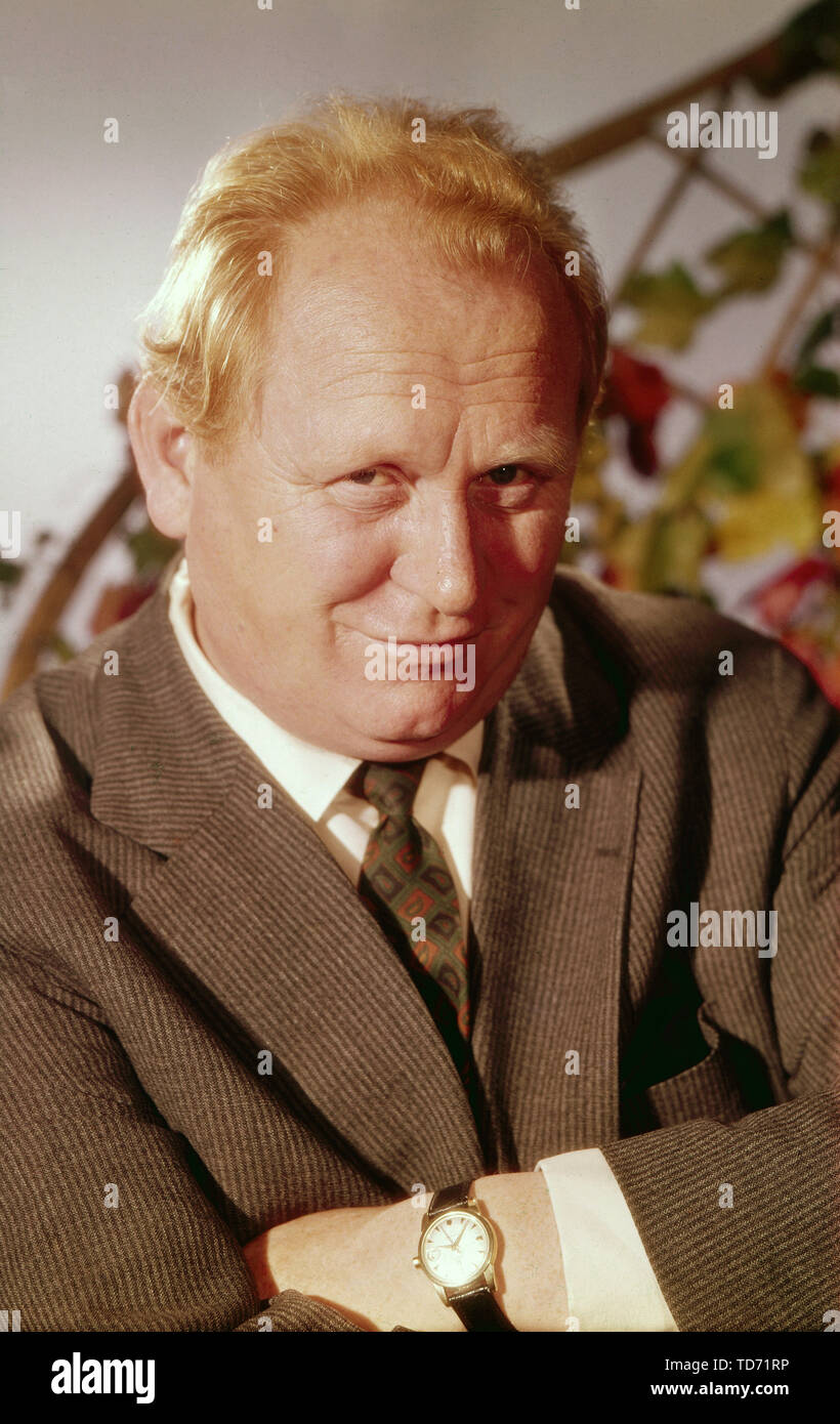 Gert Fröbe, deutscher Wis Deutschland 1960er Jahre. Deutsche