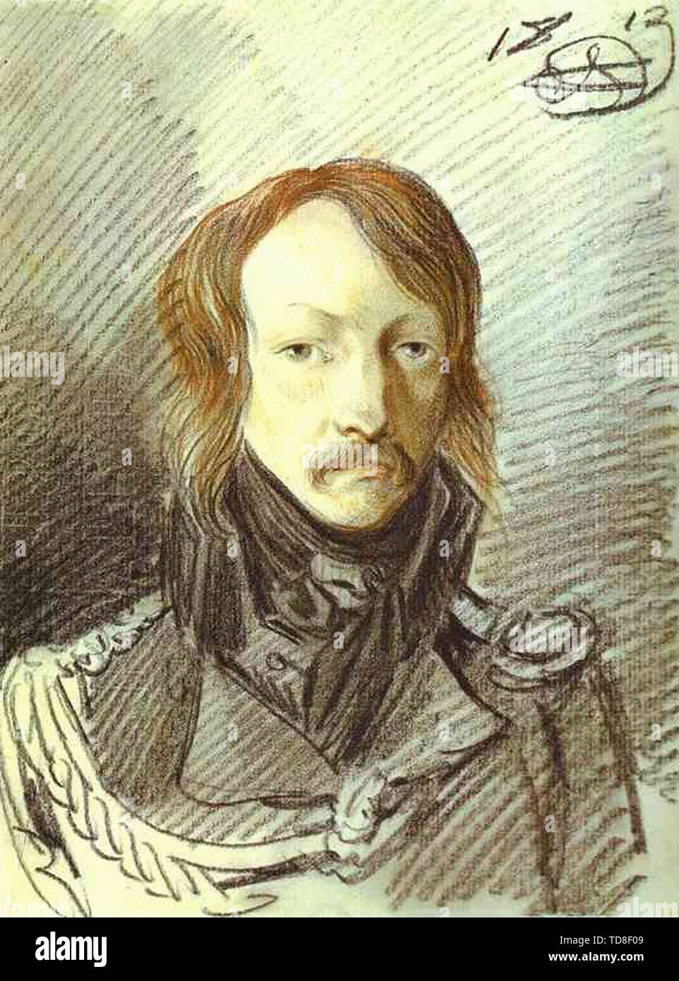 Orlowski-Portrait P Lanskoy 1813 Stockfoto
