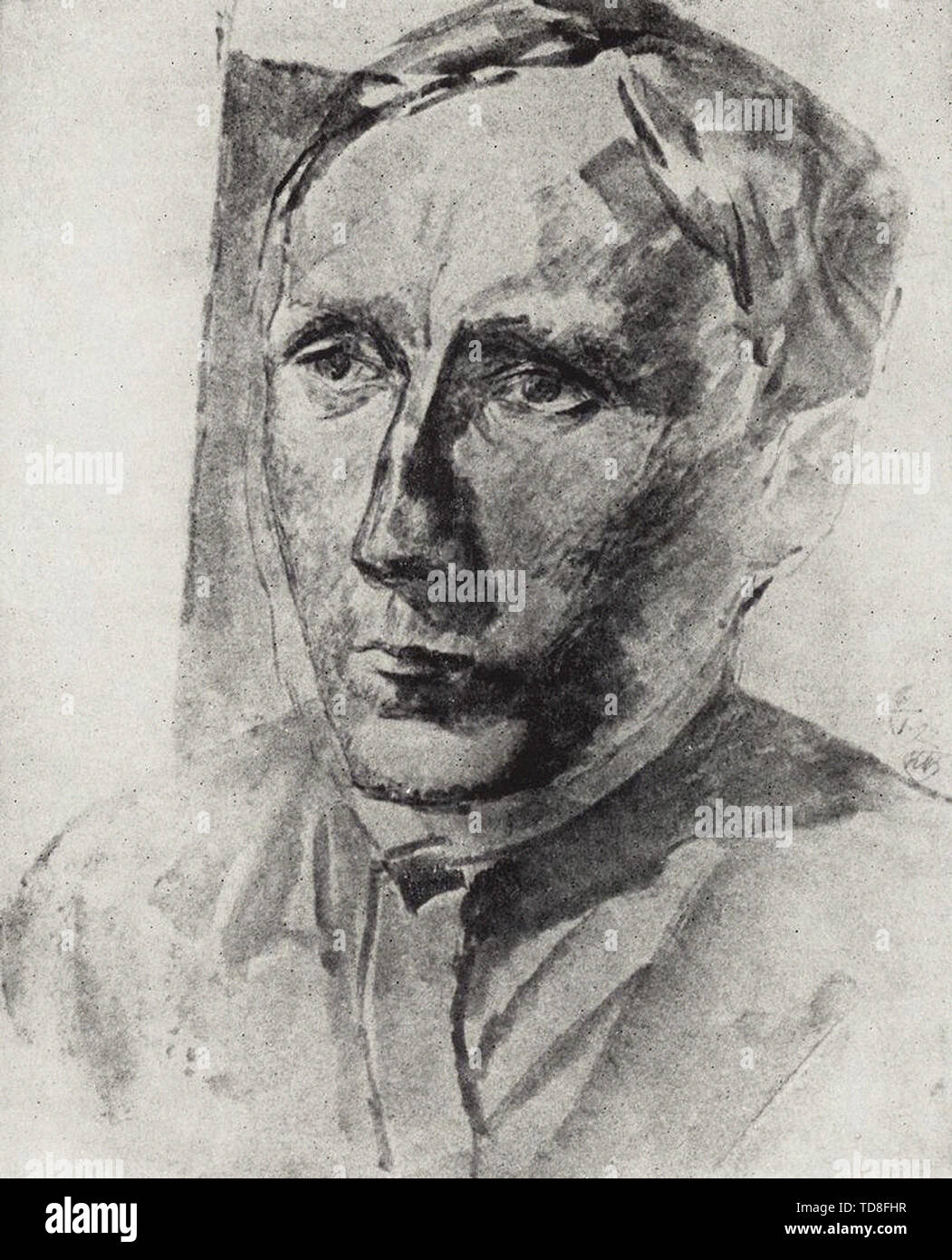 Kuzma Petrov-Vodkin - Porträt Professor Beloborodov 1922 Stockfoto