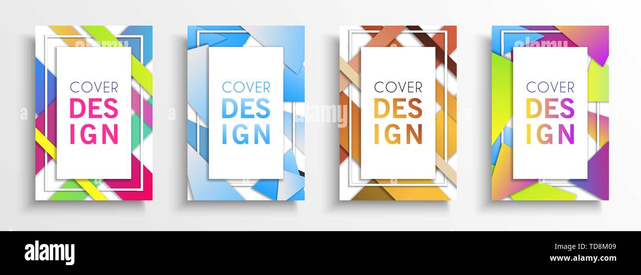 Zusammenfassung Hintergrund Design. Moderne gradient Form im farbenfrohen Stil für business Präsentation, eine Marke oder ein kreatives Konzept. Stock Vektor