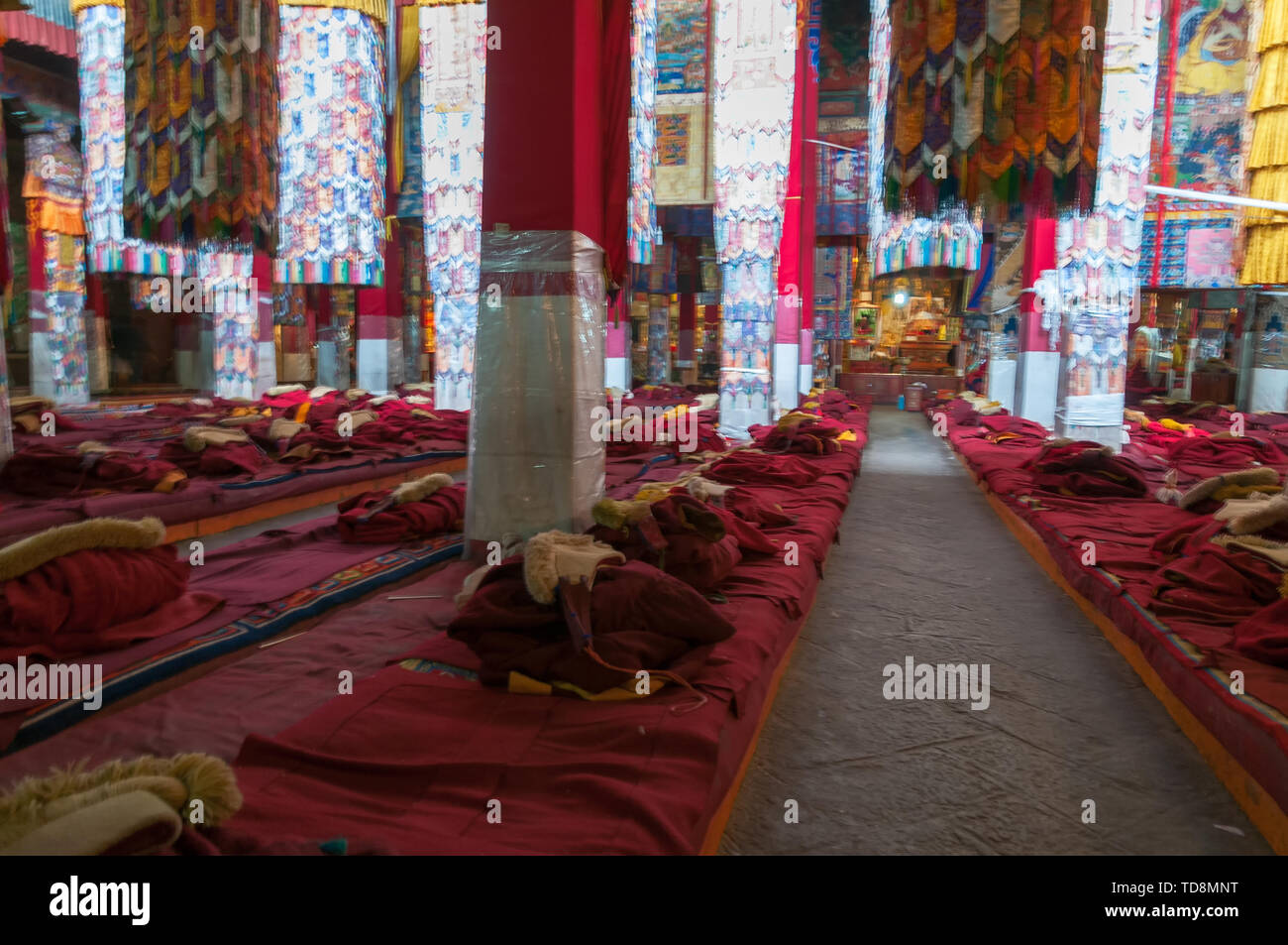 Architektur in Tibet Stockfoto