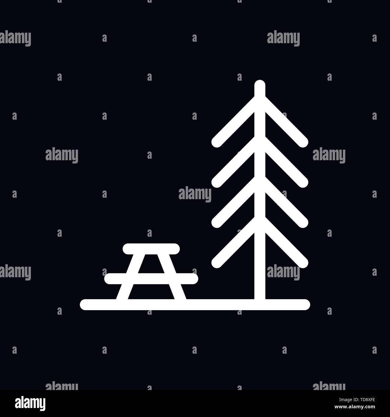 Einfache camping Symbol. Universal camping Symbole für Web und mobile UI Stock Vektor