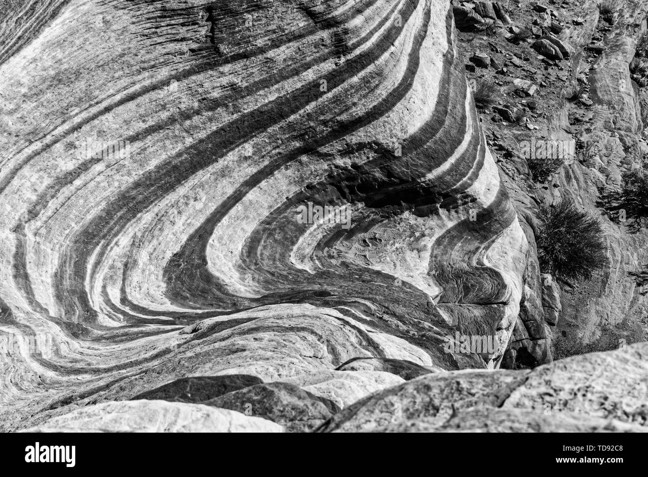 Brand Wave im Valley of Fire State Park, Beim, USA Stockfoto