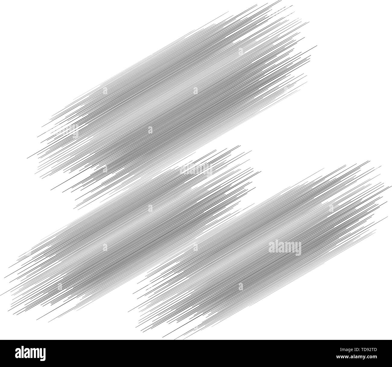 Random kantige Linien, die parallel verlaufenden Mode. Random geometrischen Linien Stock Vektor