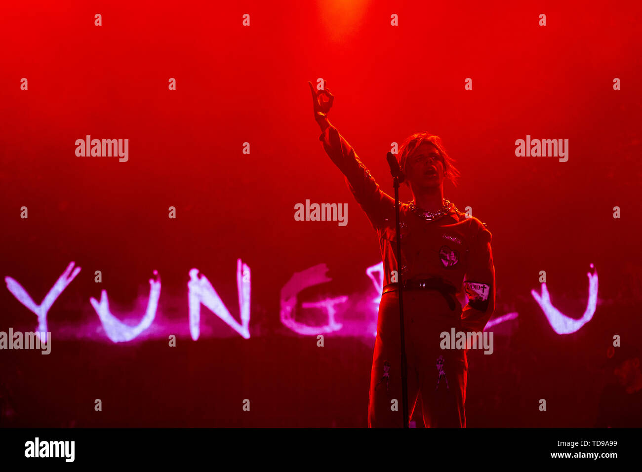 Landgraaf, Niederlande vom 8. Juni 2019 Yungblud Live at Pinkpop Festival 2019 © Roberto Finizio / Alamy durchführen Stockfoto