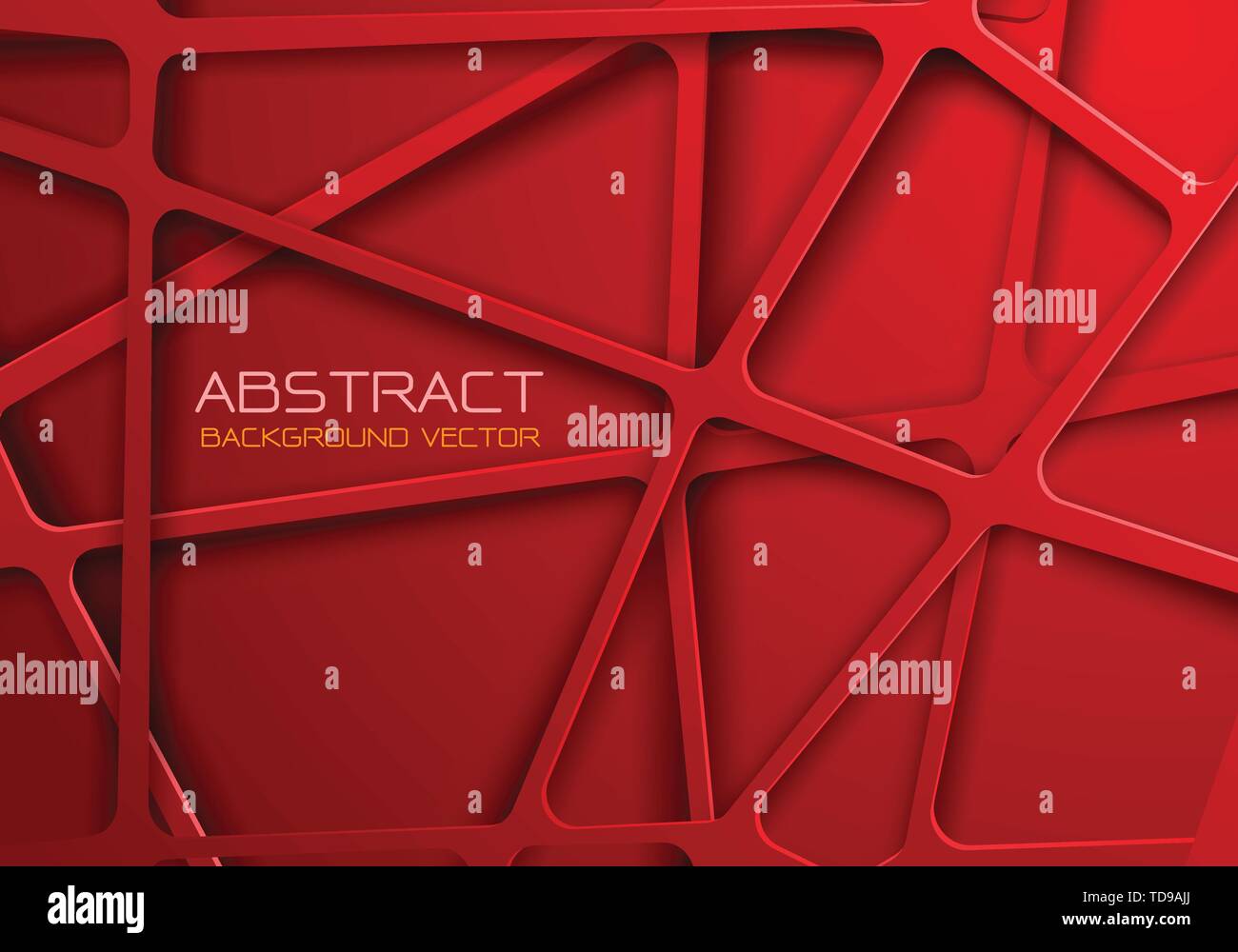 Abstrakt Rot ton Netzlinie Kreuz überlappen Design moderne futuristischen Hintergrund Vector Illustration. Stock Vektor