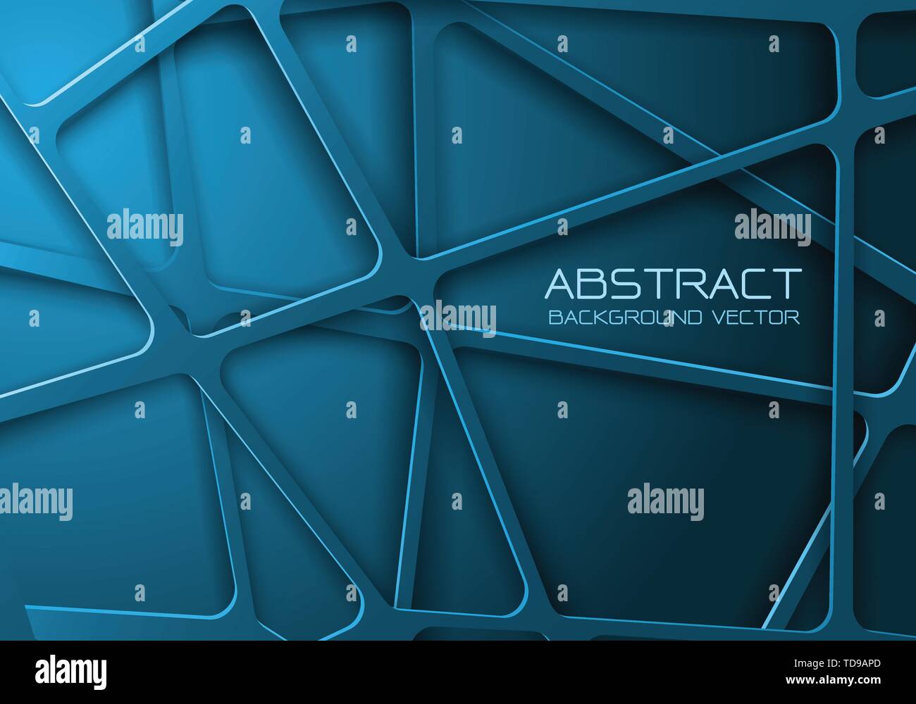 Abstrakt Blau Ton Netzlinie Kreuz überlappen Design moderne futuristischen Hintergrund Vector Illustration. Stock Vektor