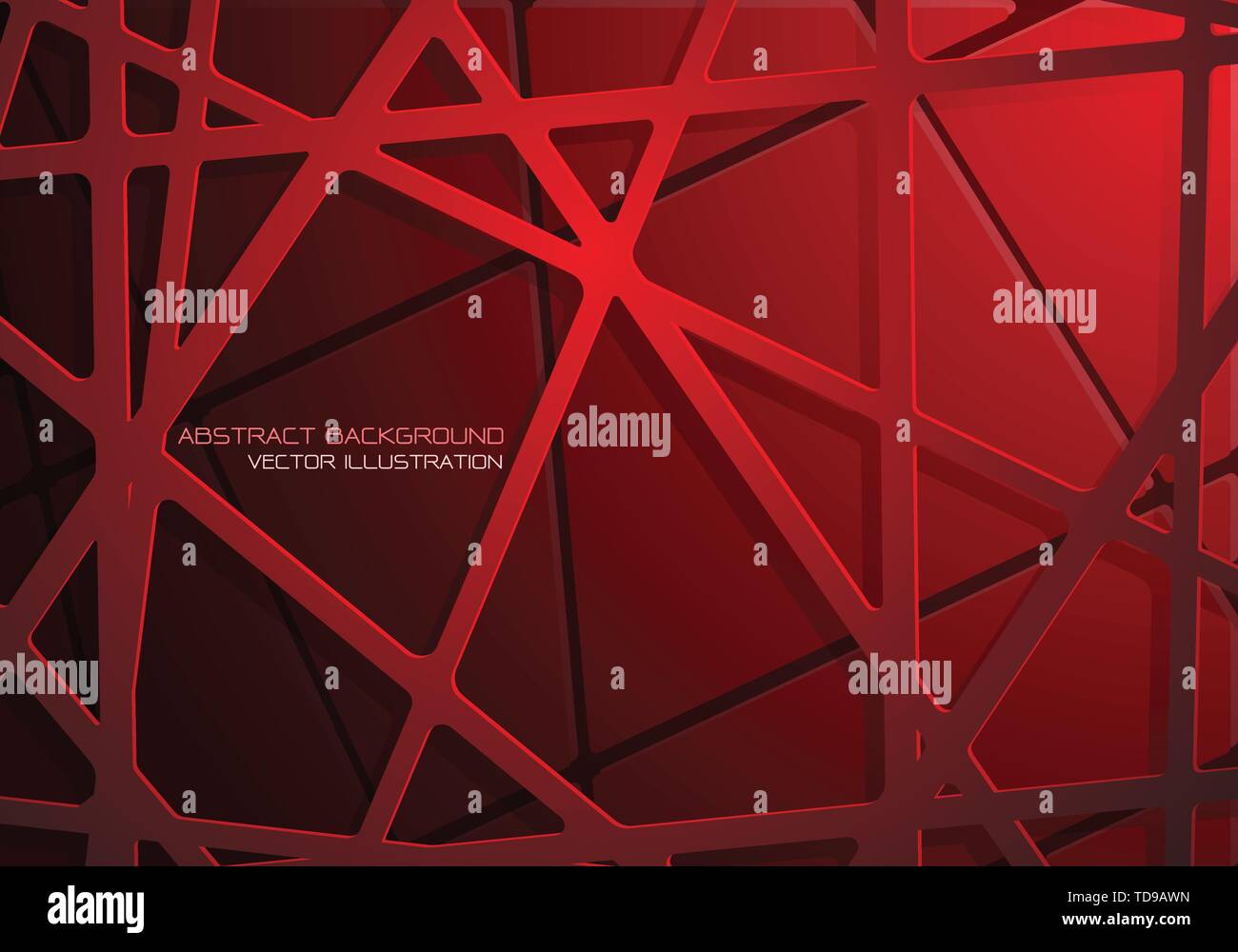 Abstrakt Rot ton Netzlinie Kreuz überlappen Design moderne futuristischen Hintergrund Vector Illustration. Stock Vektor