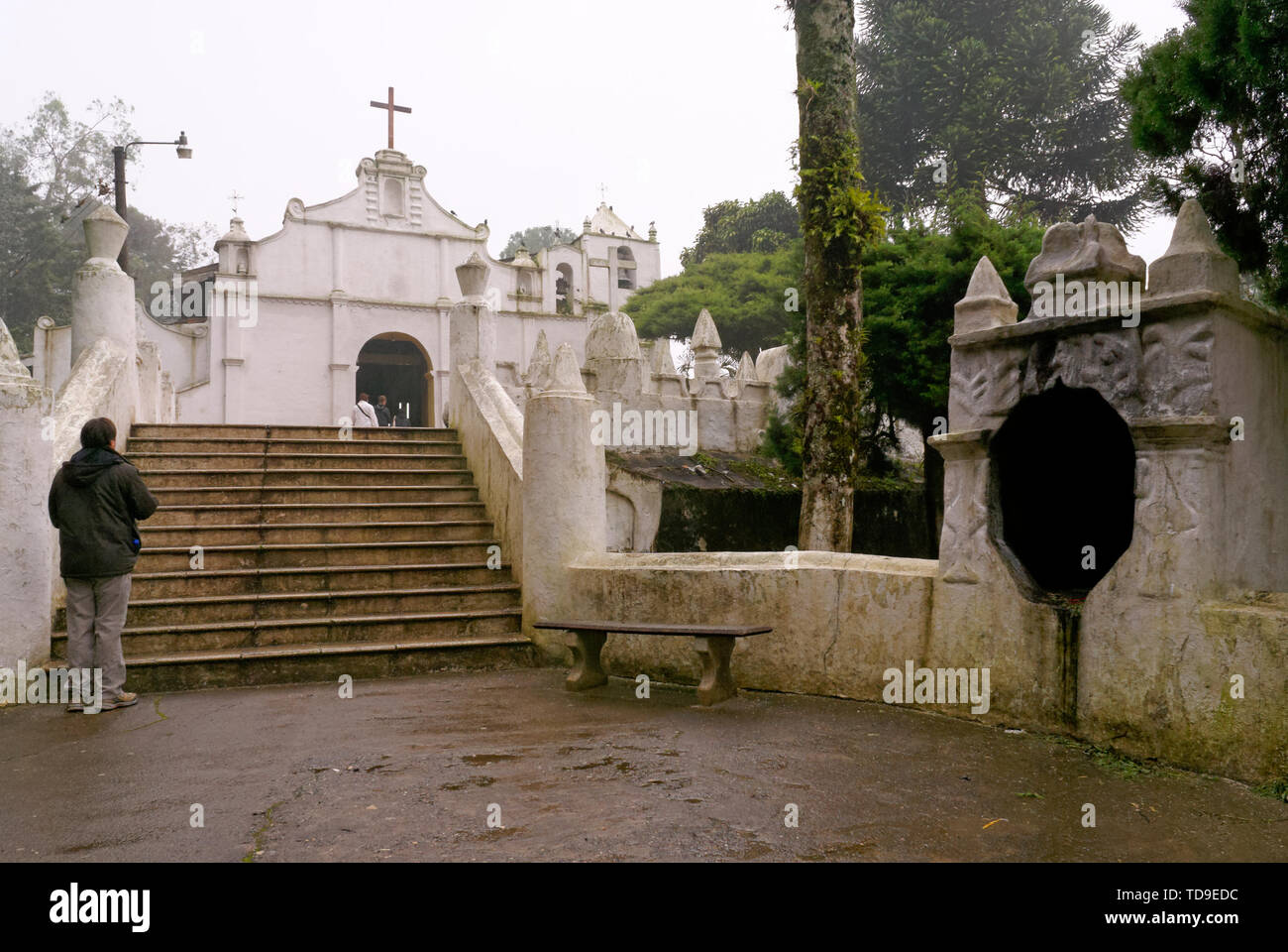 Templo El Calvario Kirche in Coban, Alta Verapaz, Guatemala Stockfoto