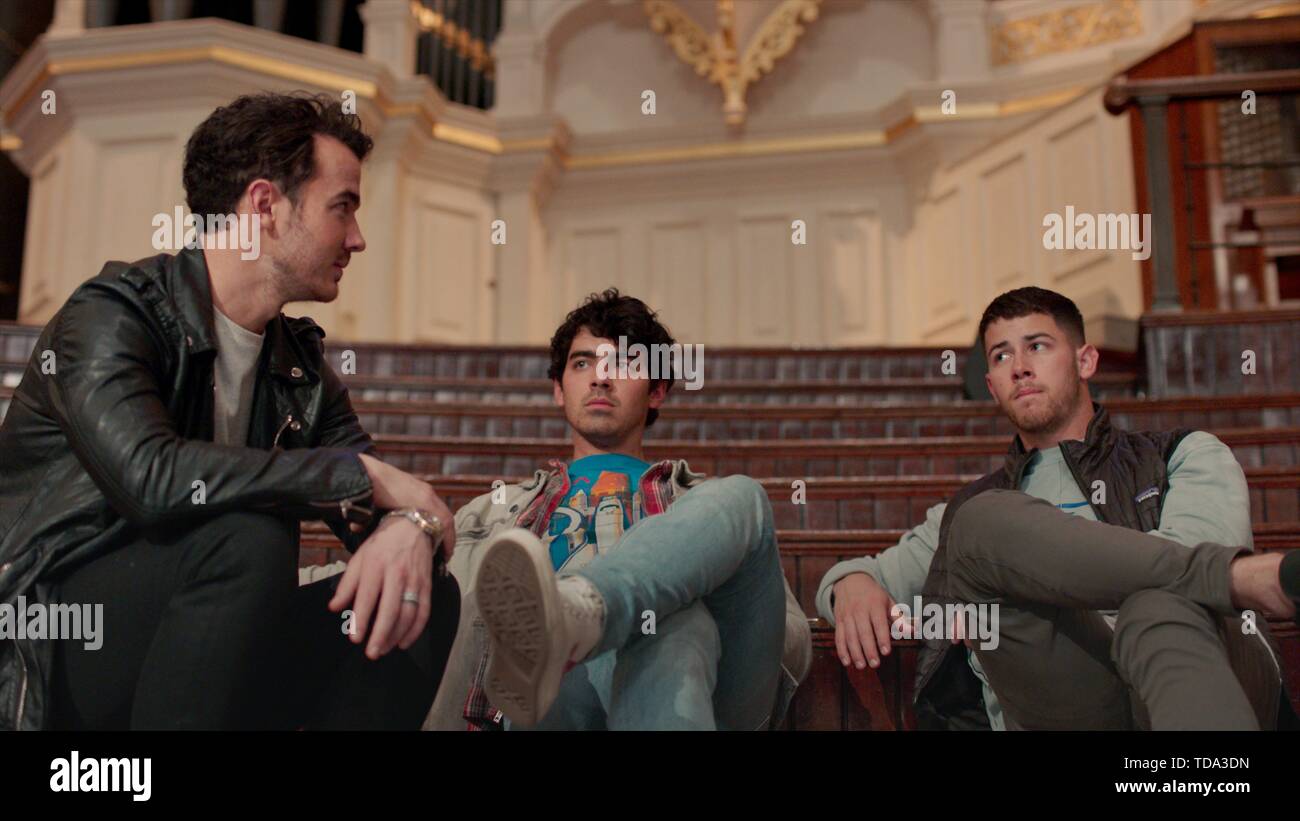 Erscheinungsdatum: Juni 4, 2019 TITEL: Jonas Brothers: Jagd nach Glück Studio: Amazon Studios Regisseur: John Taylor PLOT: ein Blick hinter die Kulissen das Leben und die Arbeit der Jonas Brothers, als sie ihr erstes Album in sechs Jahre vorzubereiten. In den Hauptrollen: Dokumentarfilm von Kevin Jonas, Joe Jonas, NICK JONAS. (Bild: © / Unterhaltung Bilder) Stockfoto