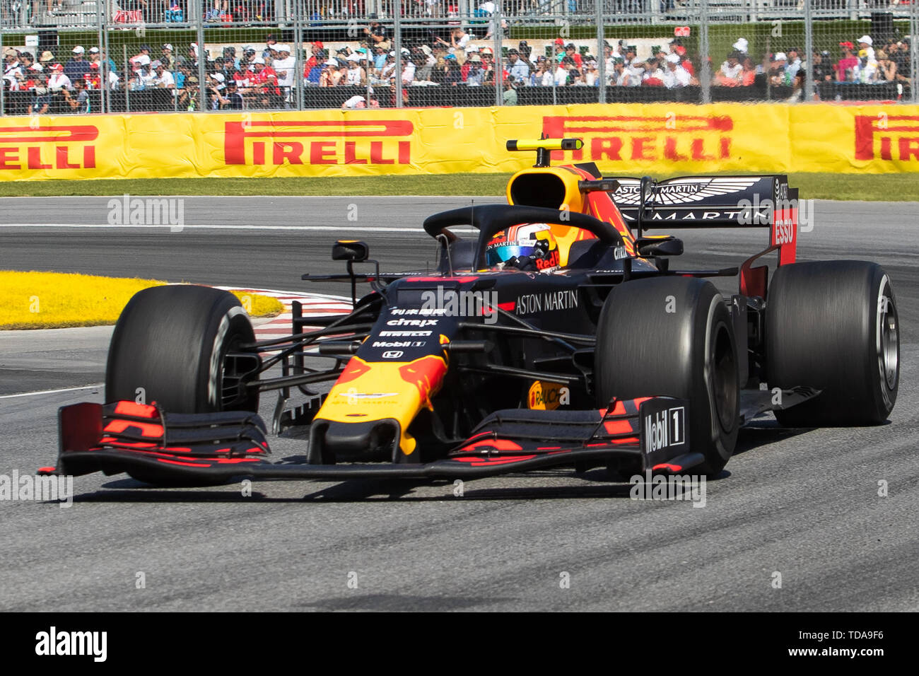 Juni 09, 2019 Red Bull Racing Honda Fahrer Pierre Gasly (10) von Frankreich während der Formel Eins Grand Prix in Montreal, Circuit Gilles Villeneuve in Montreal, Quebec, Kanada Daniel Lea/CSM Stockfoto