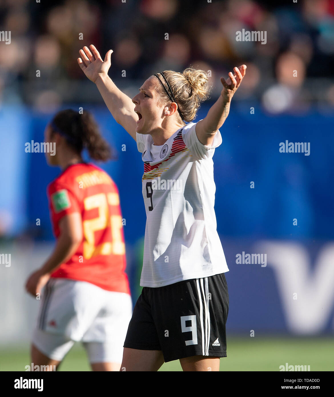 Valenciennes, Frankreich. 12 Juni, 2019. Svenja HUTH (GER) 1. Gruppe B, Spiel 15, Deutschland (GER) - Spanien (ESP) 1:0, 12.06.2019 in Valenciennes. Fußball Frauen WM 2019 vom 07.06. - 07.07.2019 in Frankreich. € | Nutzung der weltweiten Kredit: dpa/Alamy leben Nachrichten Stockfoto