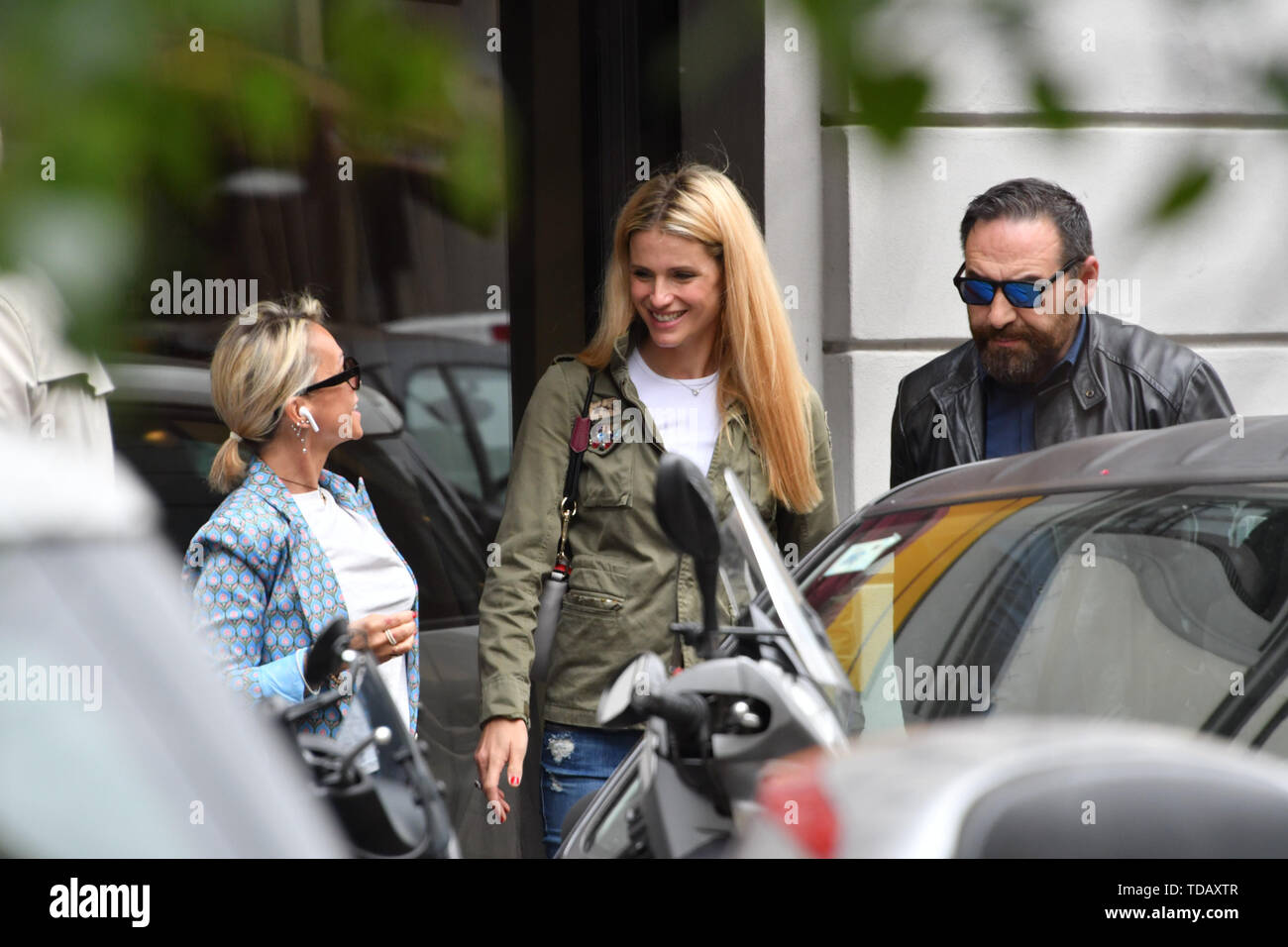 Michelle Hunziker in Mailand, Italien: Mailand, Italien Wann: 13. Mai 2019 Credit: IPA/WENN.com ** Nur für die Veröffentlichung in Großbritannien, den USA, Deutschland, Österreich, Schweiz ** verfügbar Stockfoto