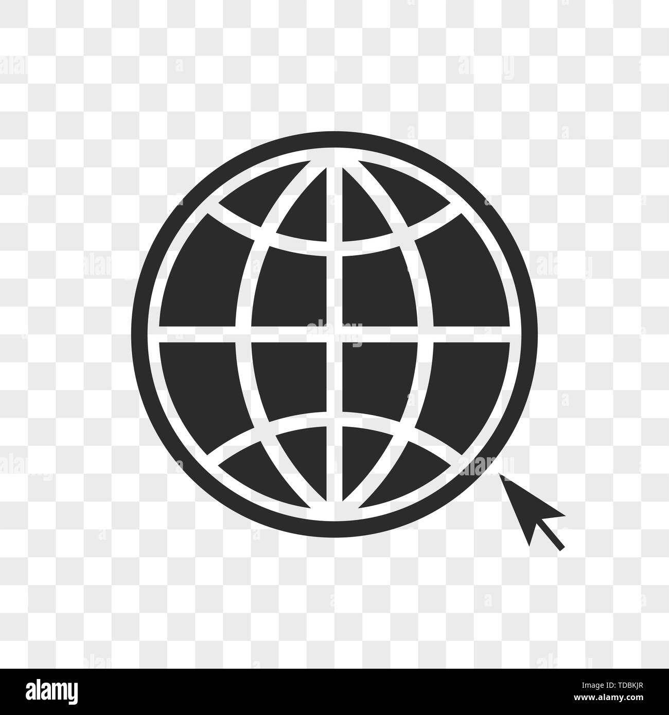 Web Globussymbol unterzeichnen. Vector EPS 10 Abbildung Stock Vektor