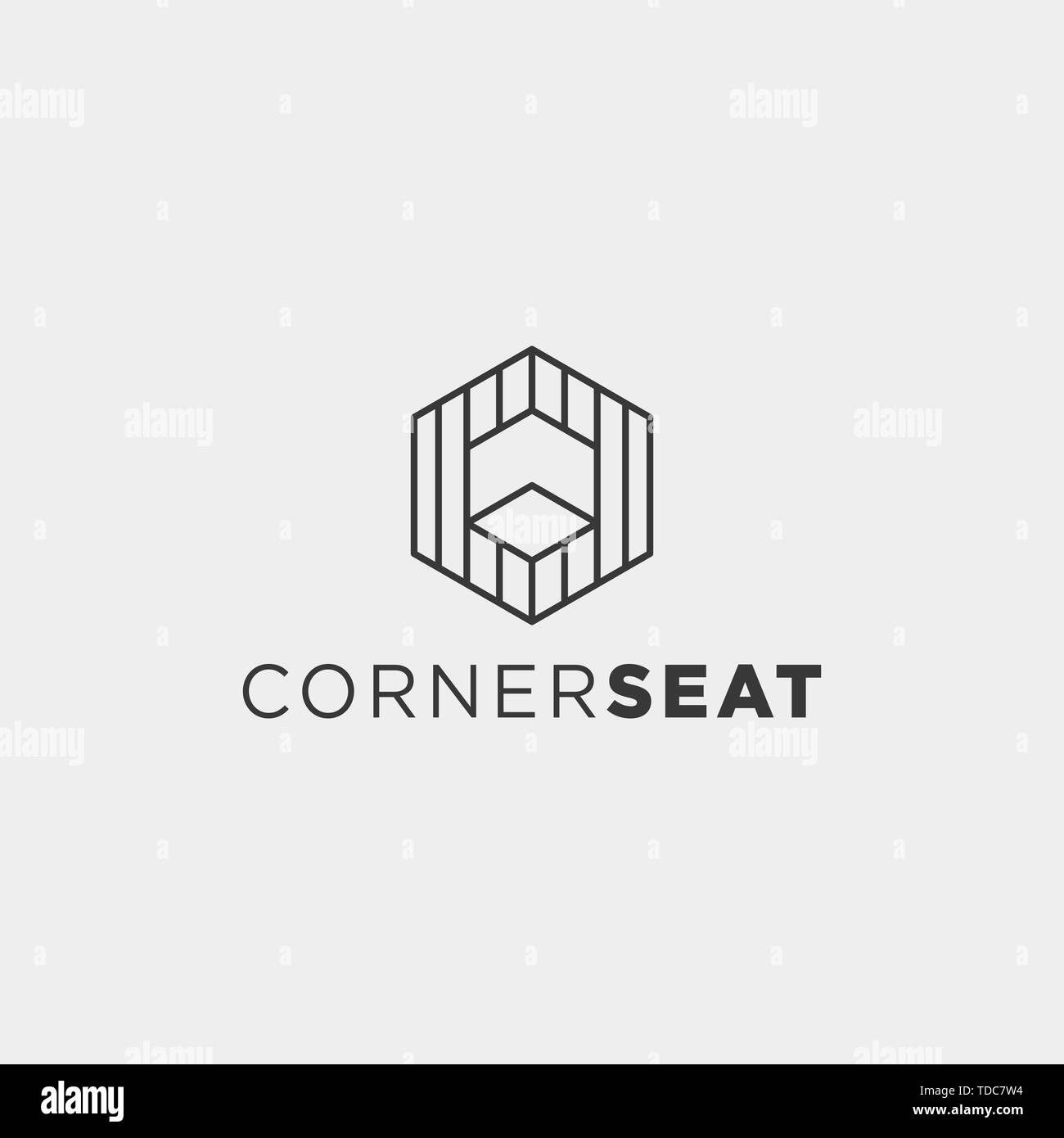 Moderne Logo Design Vector Element isoliert Stock Vektor