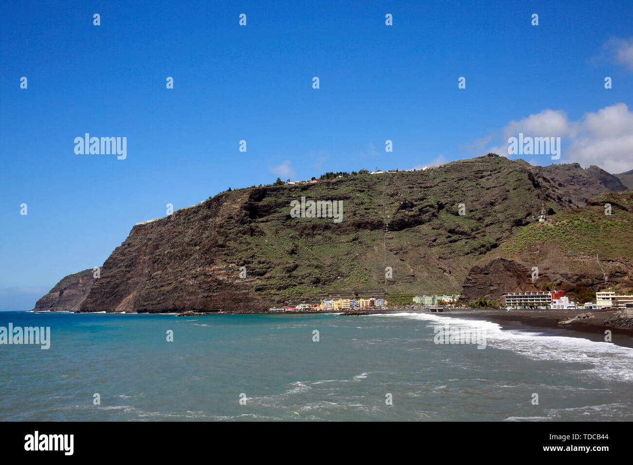 Strand von Puerto de Tazacorte, La Palma, Kanarische Inseln, Spanien Stockfoto