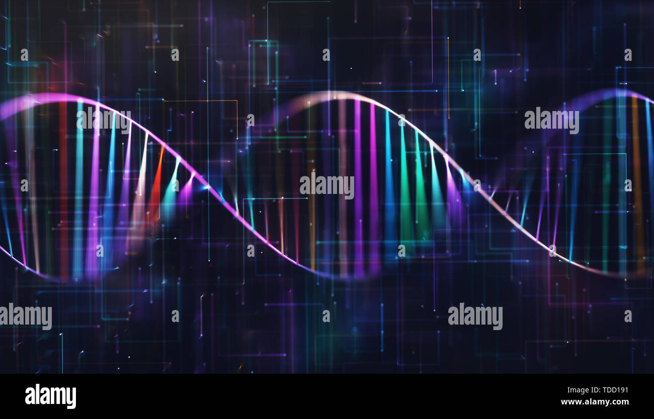 DNA-Molekül, Abbildung Stockfoto