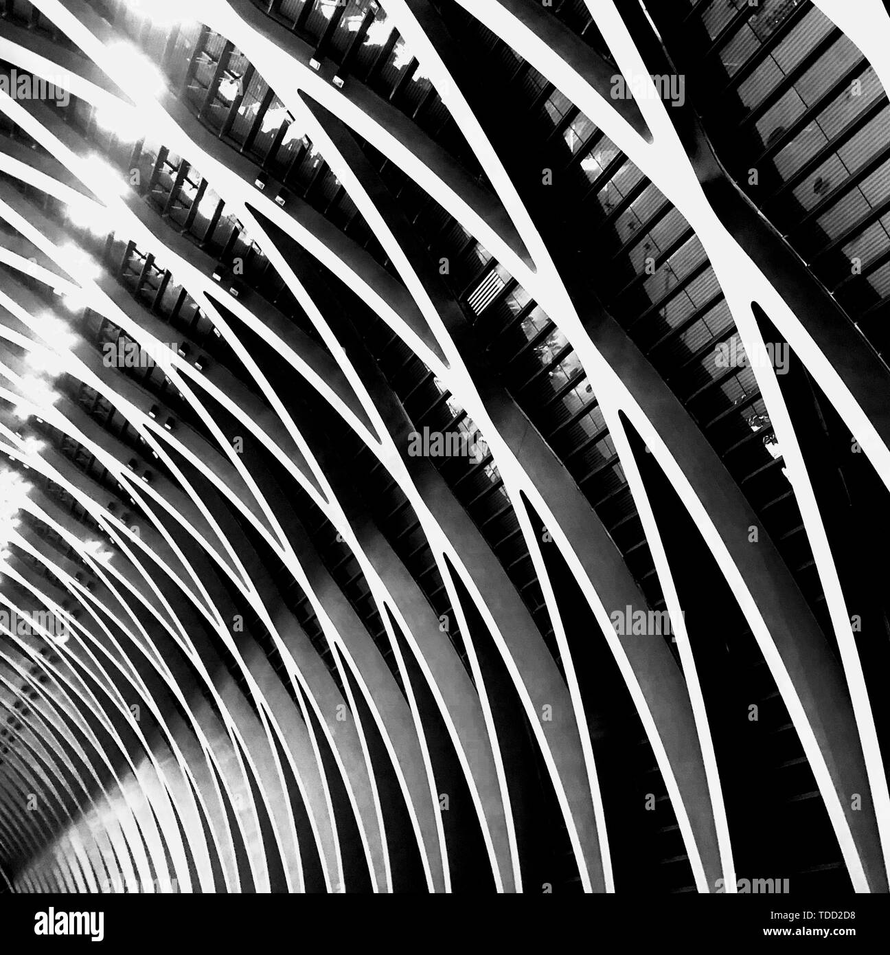Doppelklicken Störungen Naht in der Architektur Stockfoto