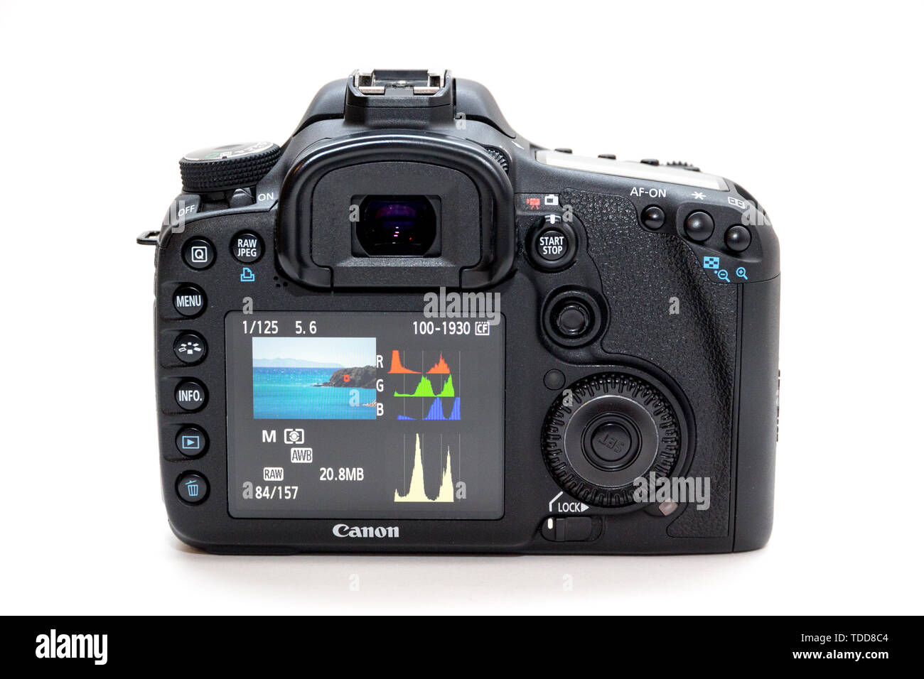 Rom, Italien, 06. März 2019: Canon 7D DSLR-Kamera schön still life Stockfoto