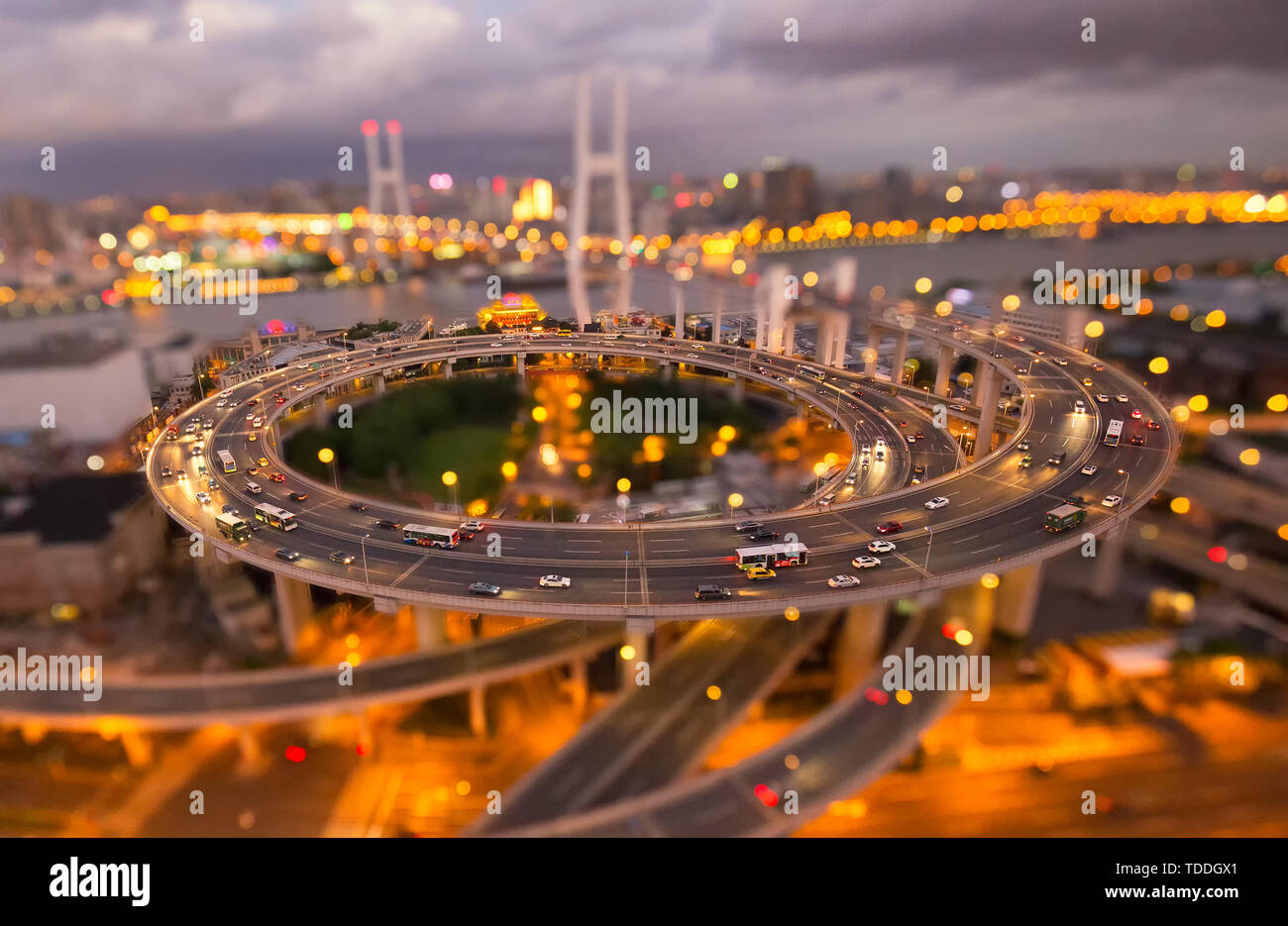 Nanpu Brücke Stockfoto