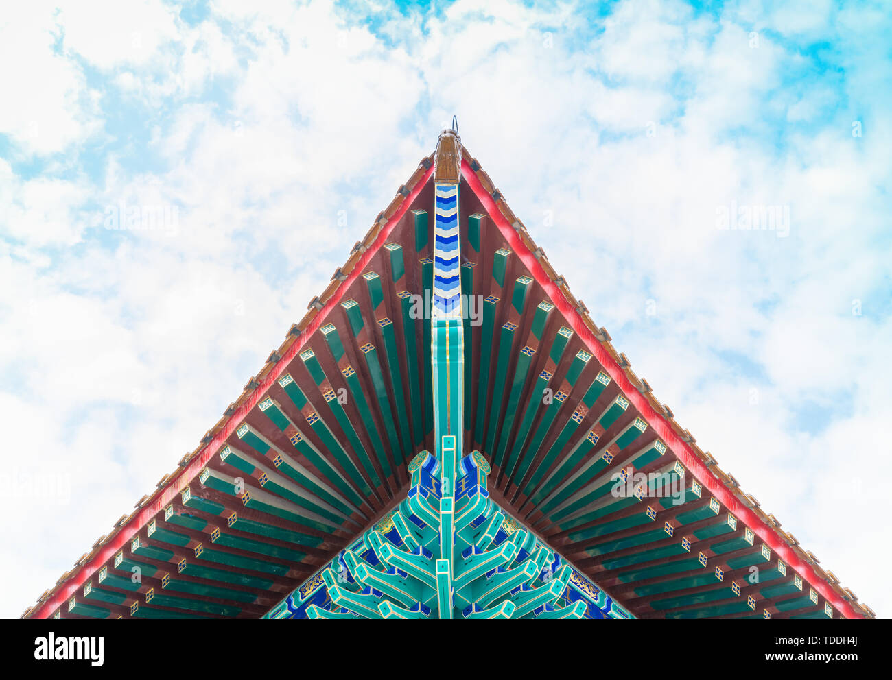 Eaves Schaufel arch von Konfuzius Tempel in Suixi County, Provinz Guangdong Stockfoto