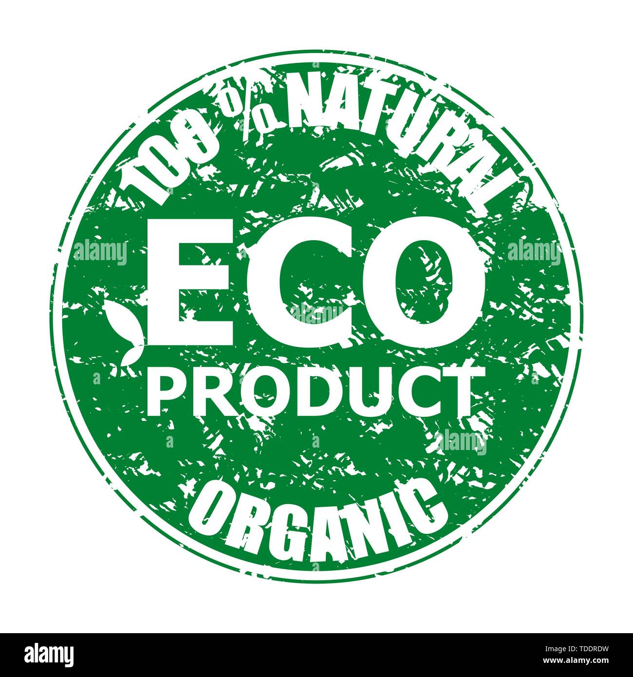 Natürliche eco Produkt organischen Stempel. Produkt gesund Wasserzeichen, Natur Bio Garantie. Vector Illustration Stock Vektor