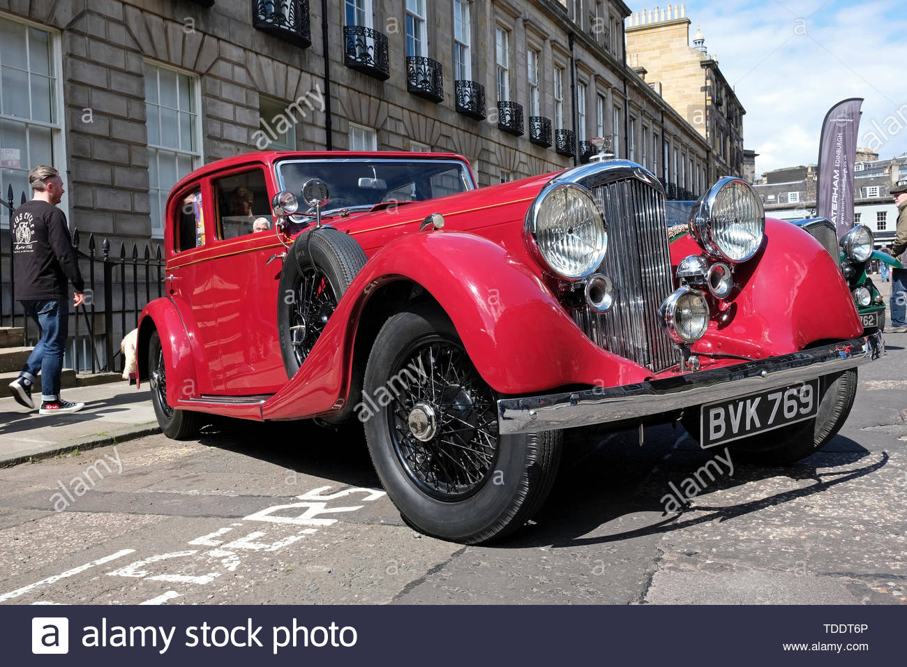 Classic Bentley aus dem Jahr 1924 auf dem West End Classic Vehicle Event in Edinburgh, Schottland Stockfoto